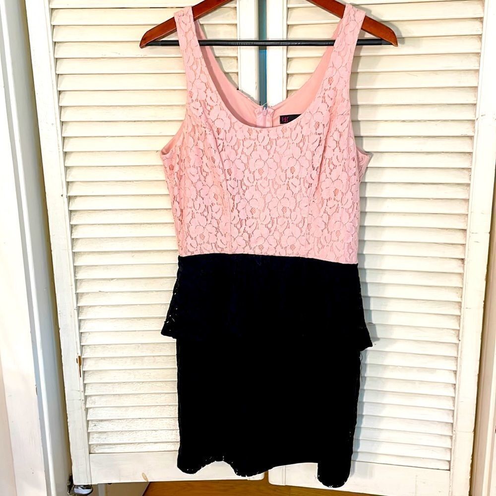 Heart Soul Lacy Sleeveless Mini Dress.